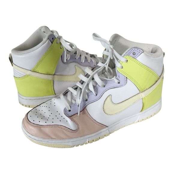 Nike Dunk Women’s Cashmere Lemon Twist Pastel High Top Sneaker DD1869-108 Size 9 - Picture 2 of 7